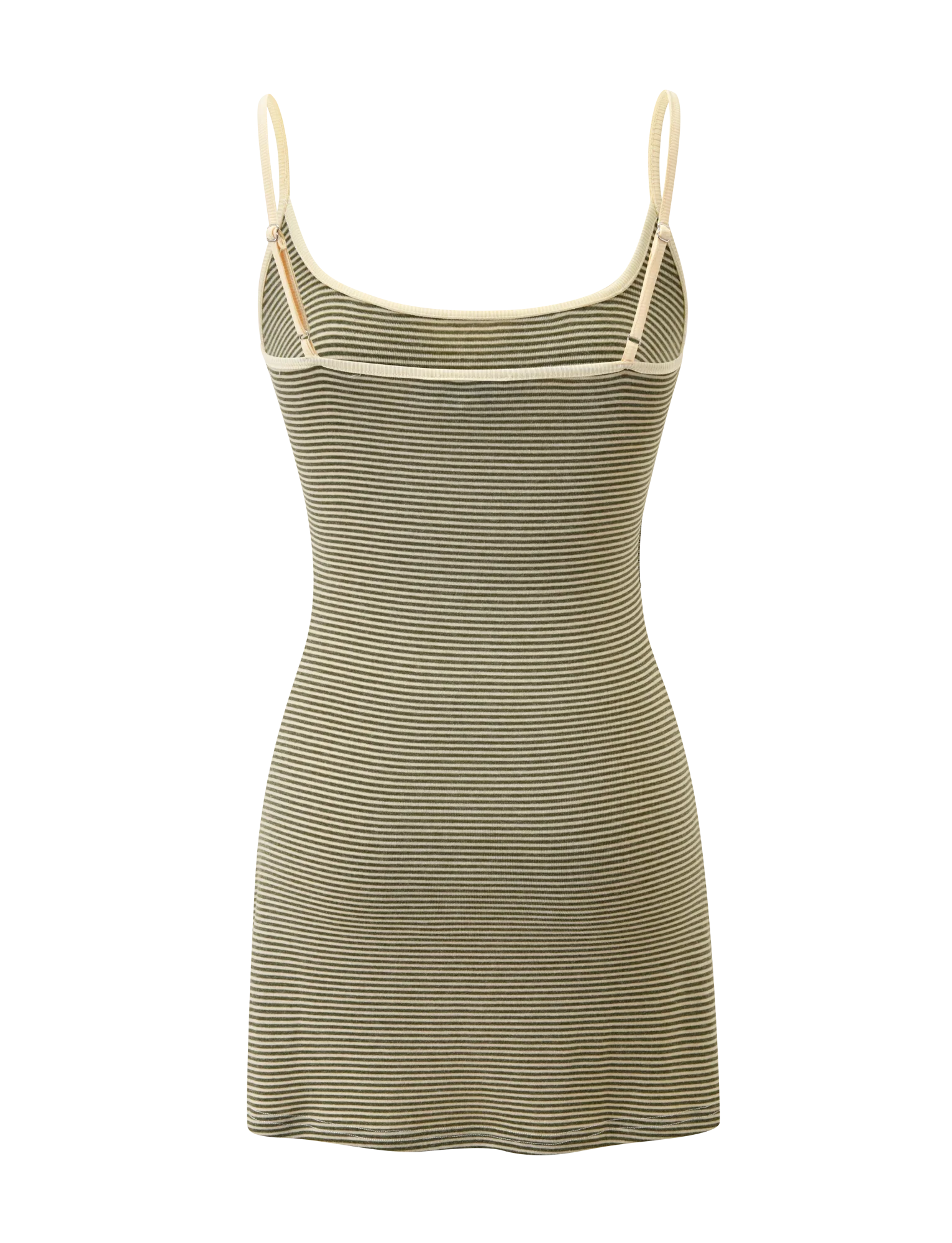 CELESTE MINI DRESS - OLIVE STRIPE