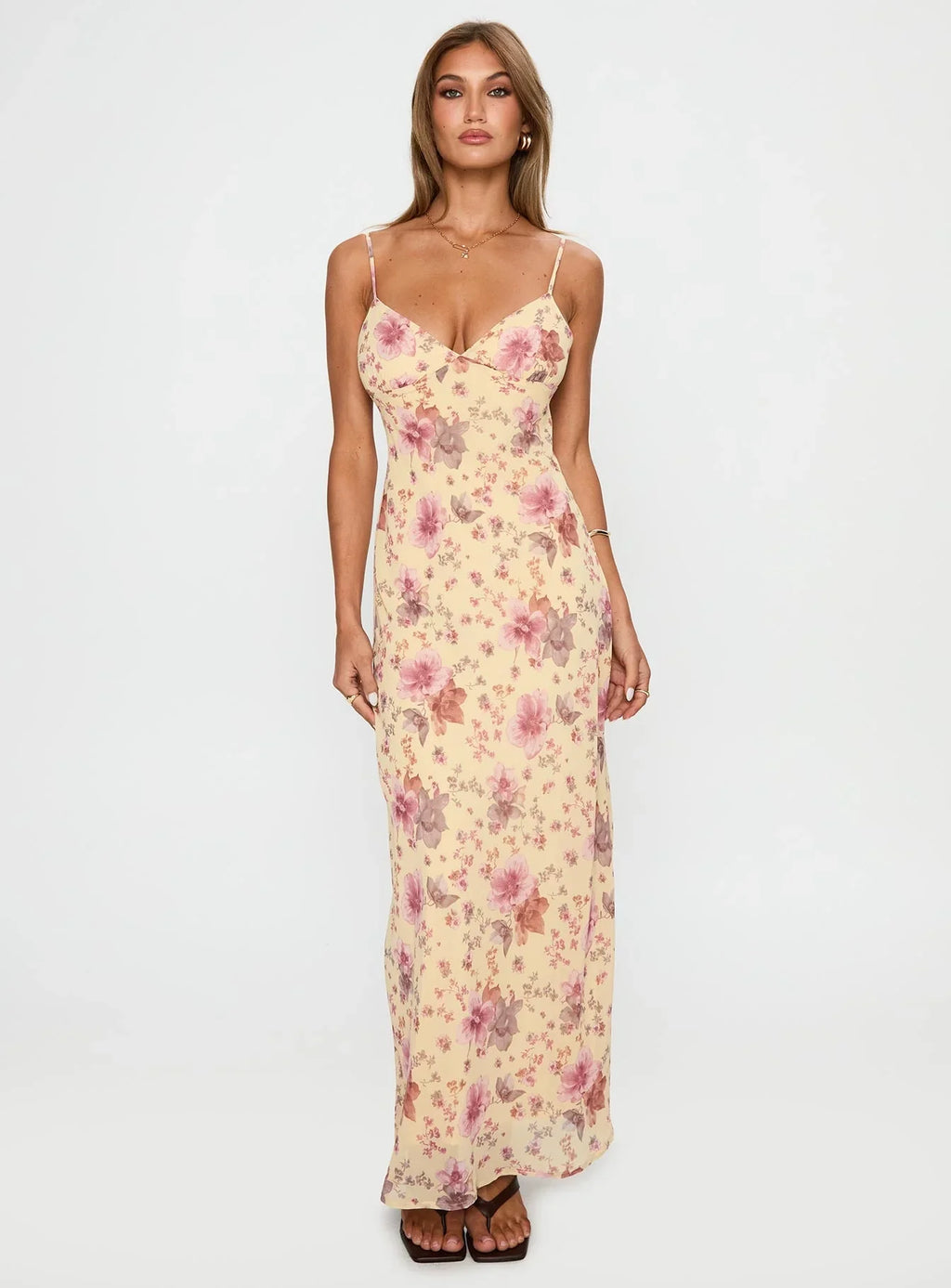 Sugar Plum Maxi Dress Cream / Floral
