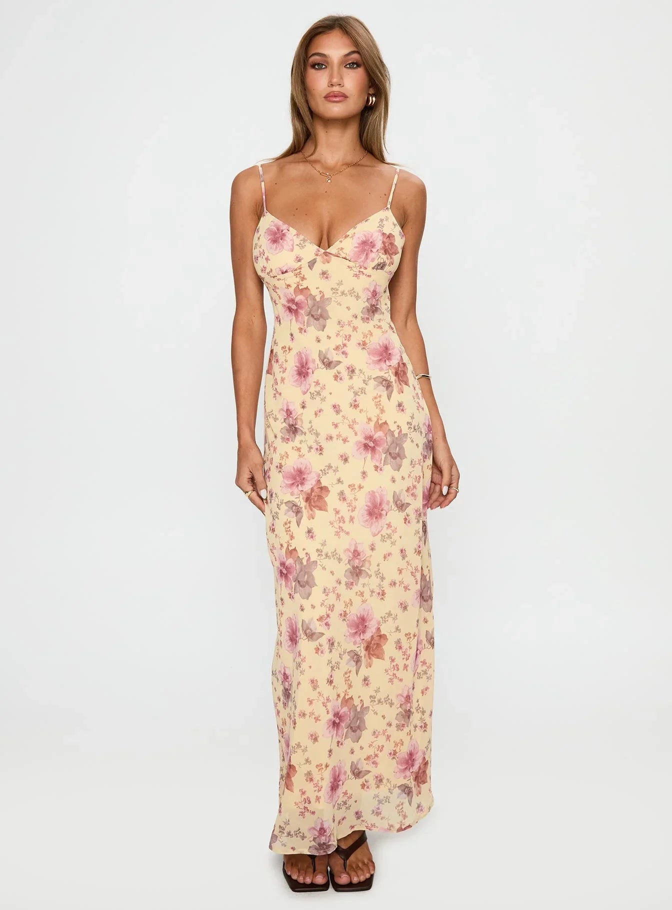 Sugar Plum Maxi Dress Cream / Floral