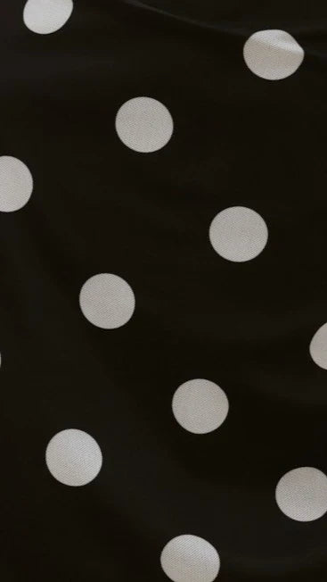 Sammie Mini Dress - Black/White Polka