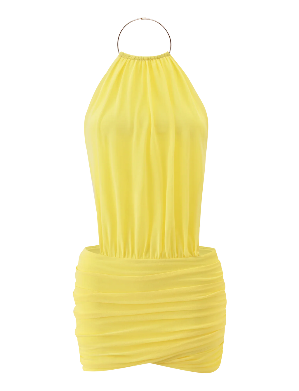 EVANNA MINI DRESS - YELLOW