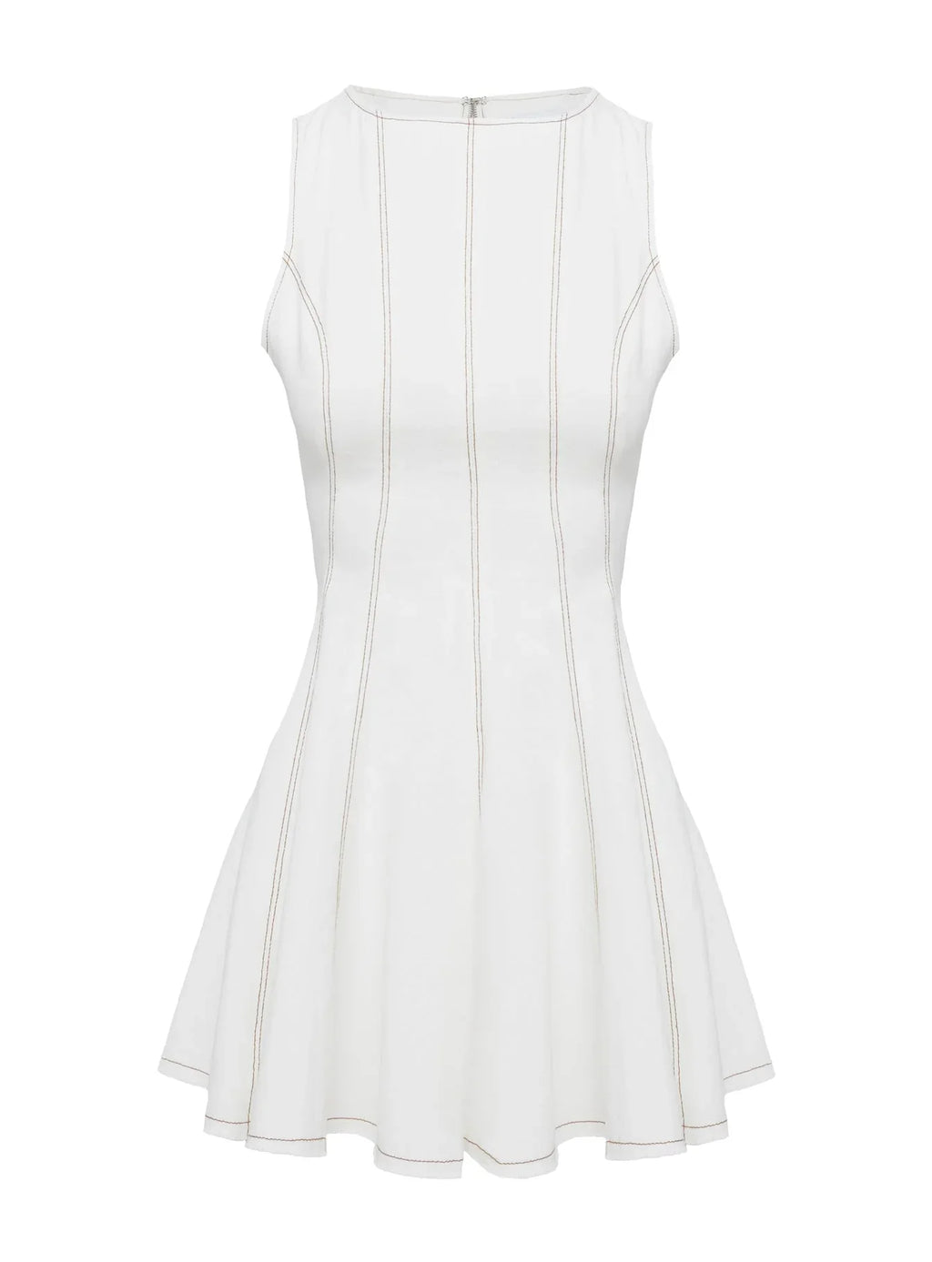 Composure Pleat Mini Dress White Petite