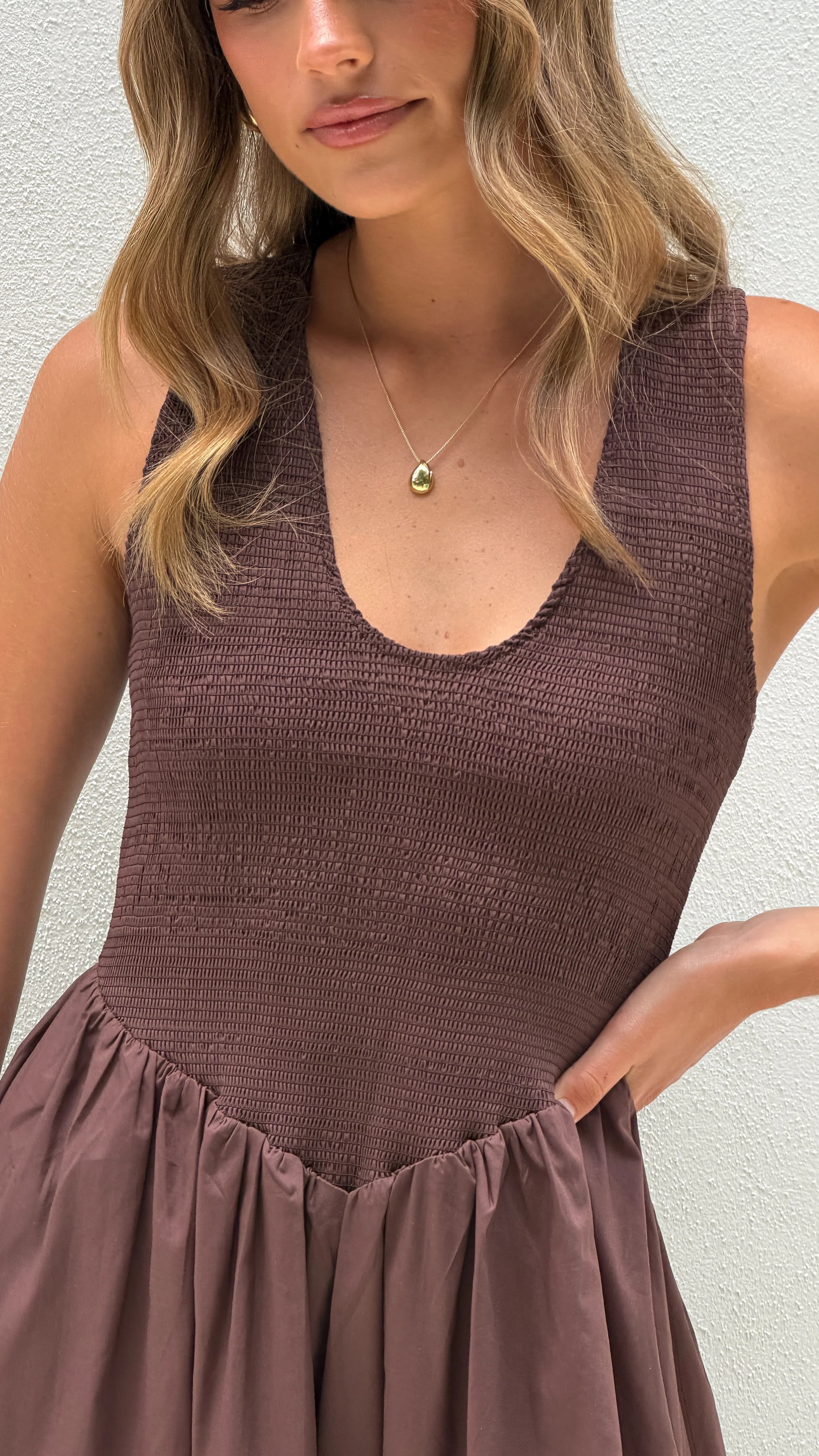 Amira Maxi Dress - Chocolate