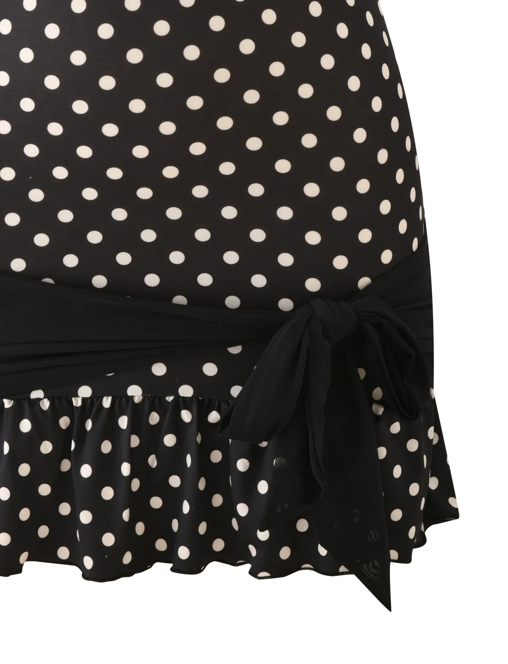 TOVE MINI DRESS - BLACK POLKA DOT