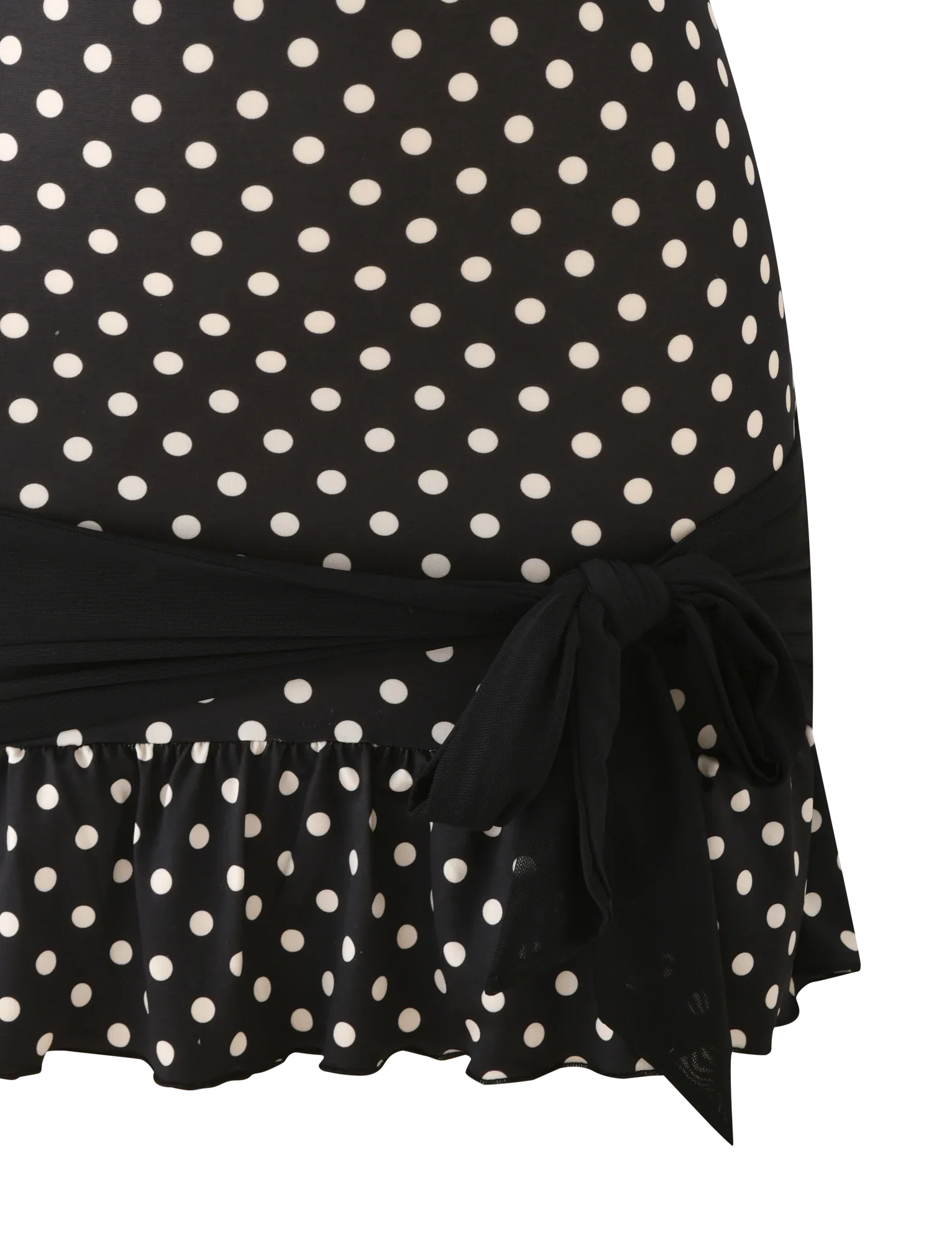 TOVE MINI DRESS - BLACK POLKA DOT