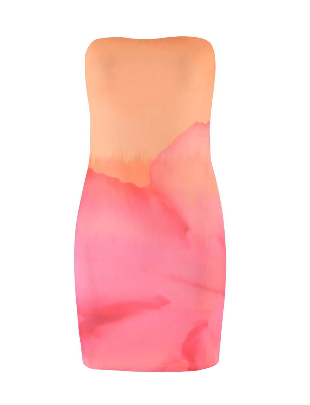 CHER MINI DRESS - PINK : MACRO FLORAL : PINK HIBISCUS