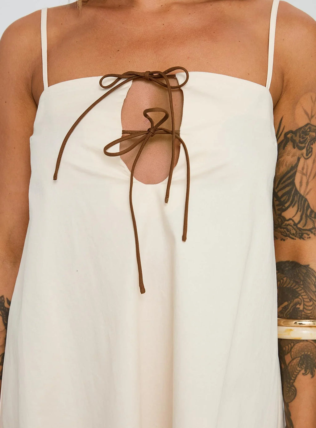 Belong Together Mini Dress Cream