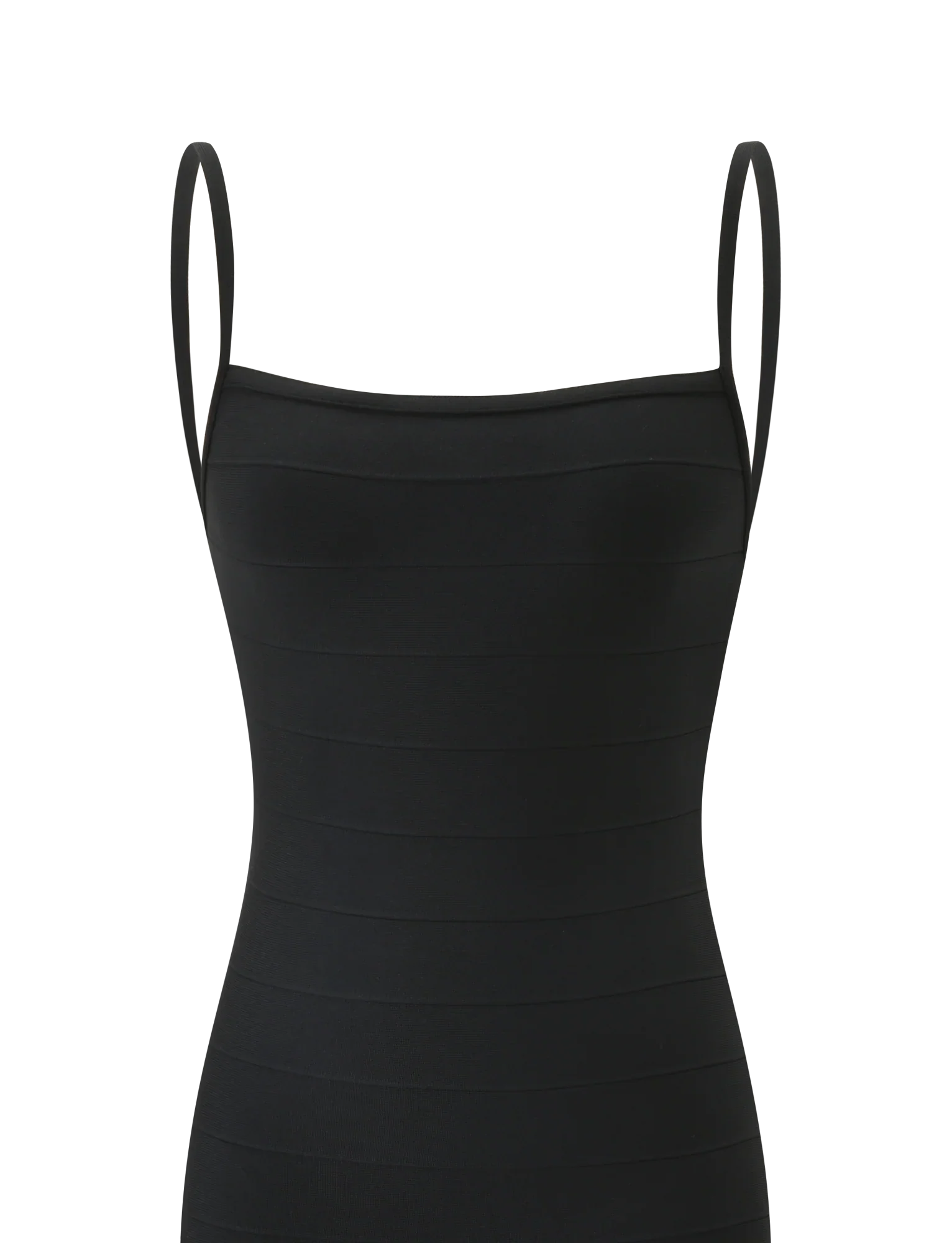 MIDORI MIDI BANDAGE DRESS - BLACK