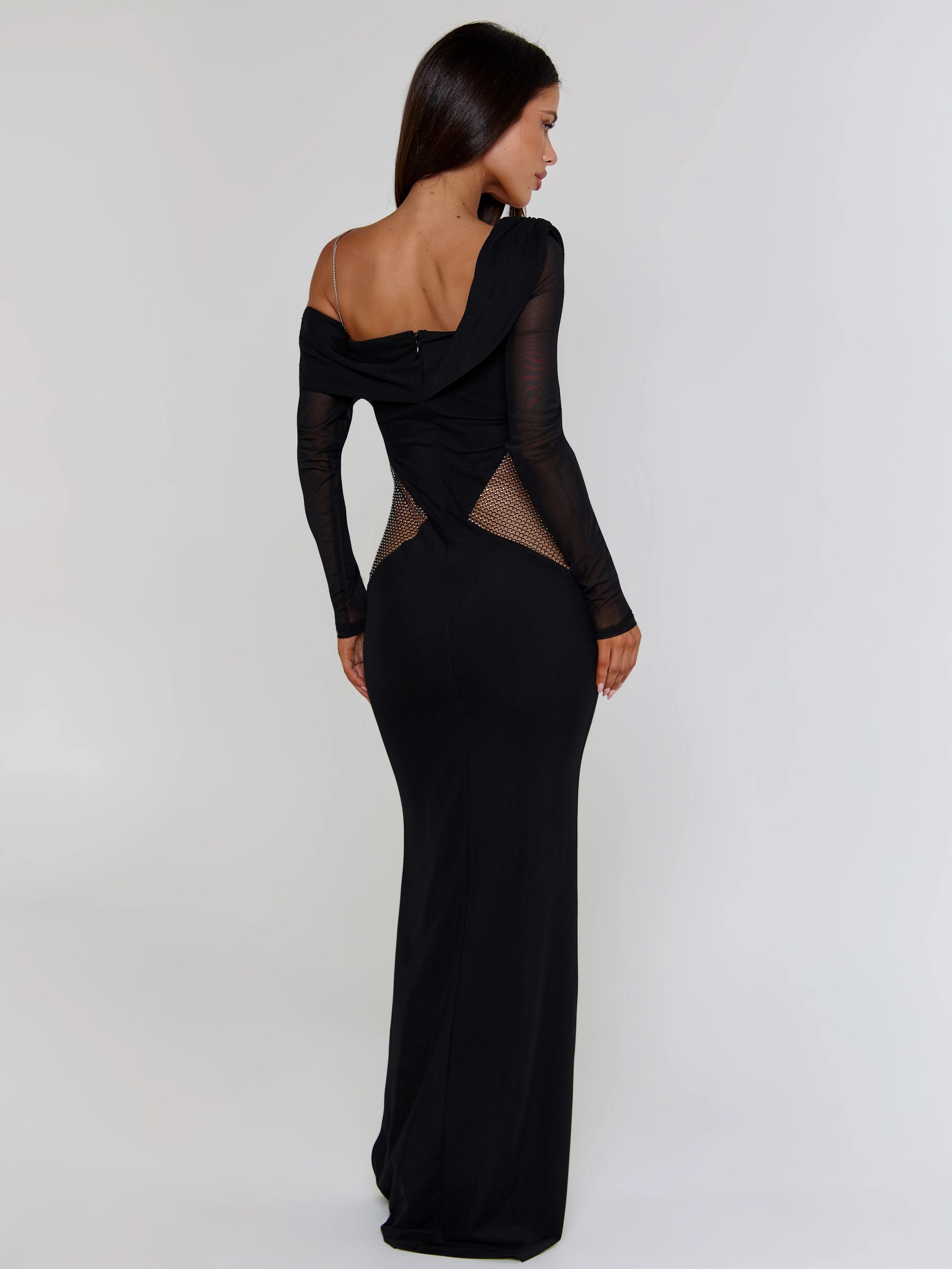 LUMINA MAXI DRESS BLACK