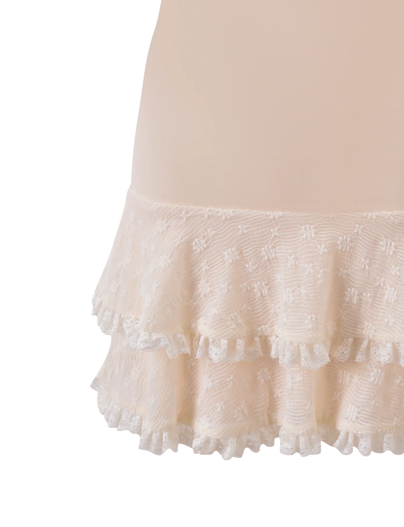 ANOUK RUFFLE MINI DRESS - CREAM
