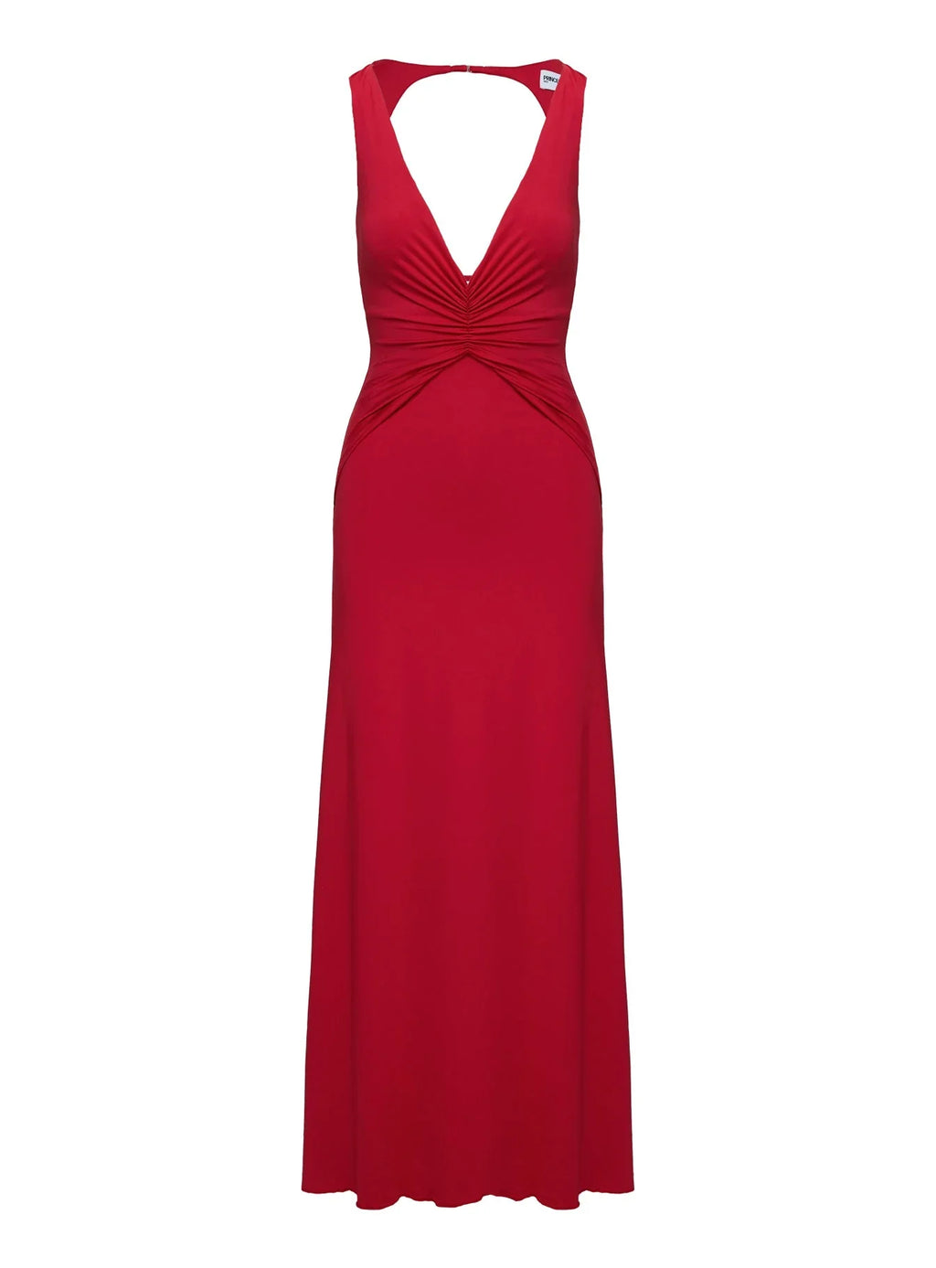 Frederica Plunge Maxi Dress Red