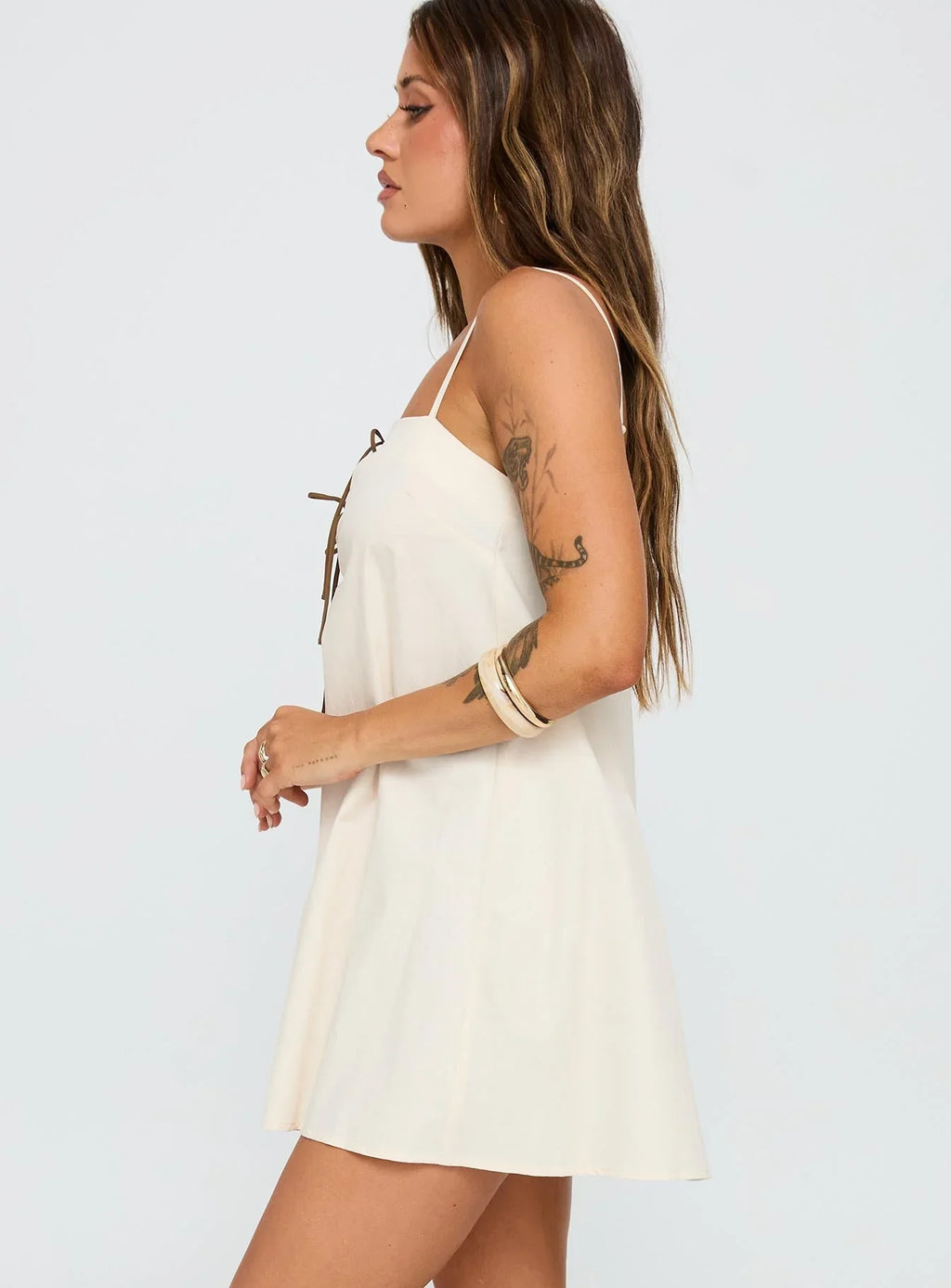 Belong Together Mini Dress Cream