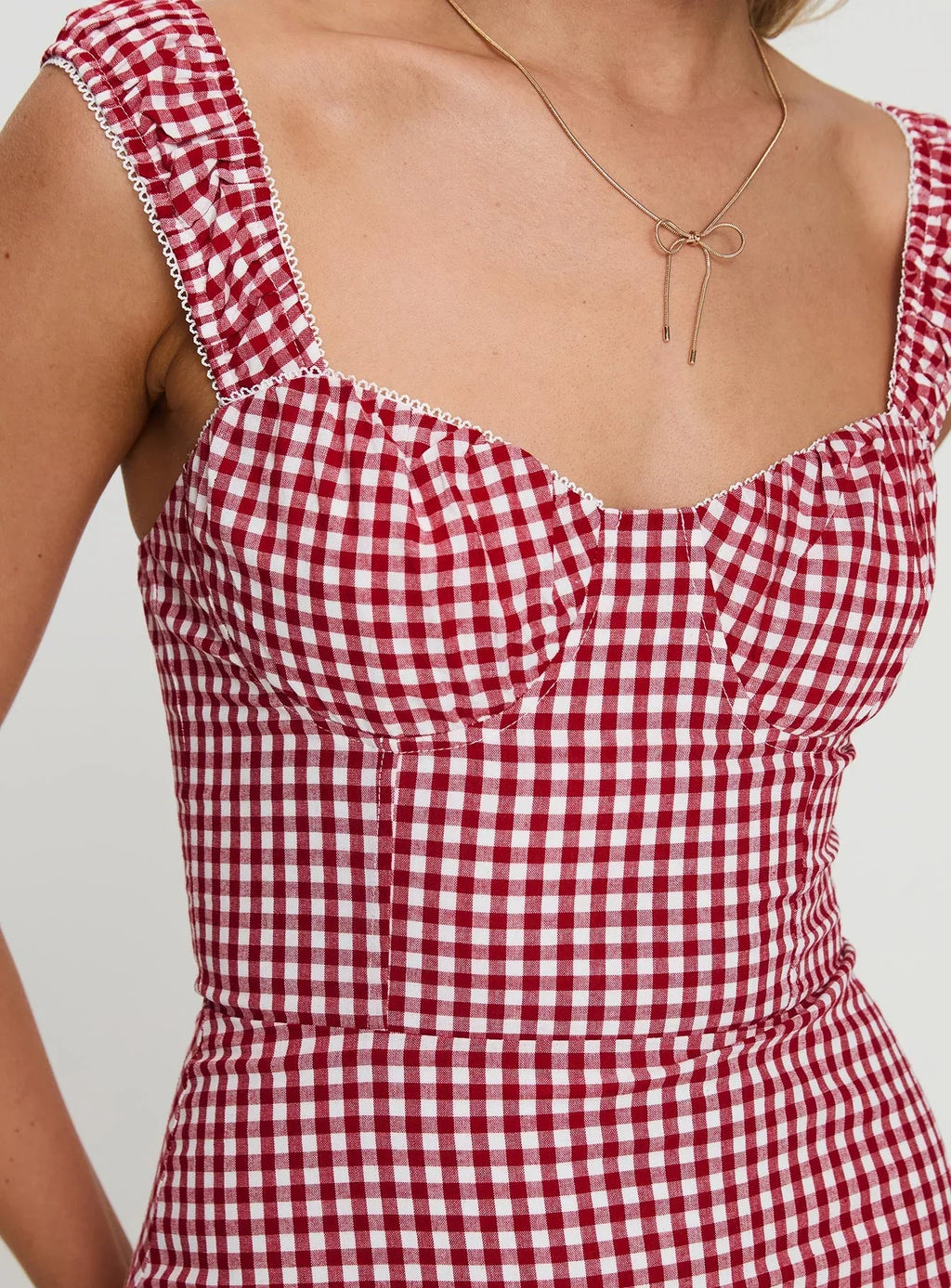 Faubert Mini Dress Red Gingham