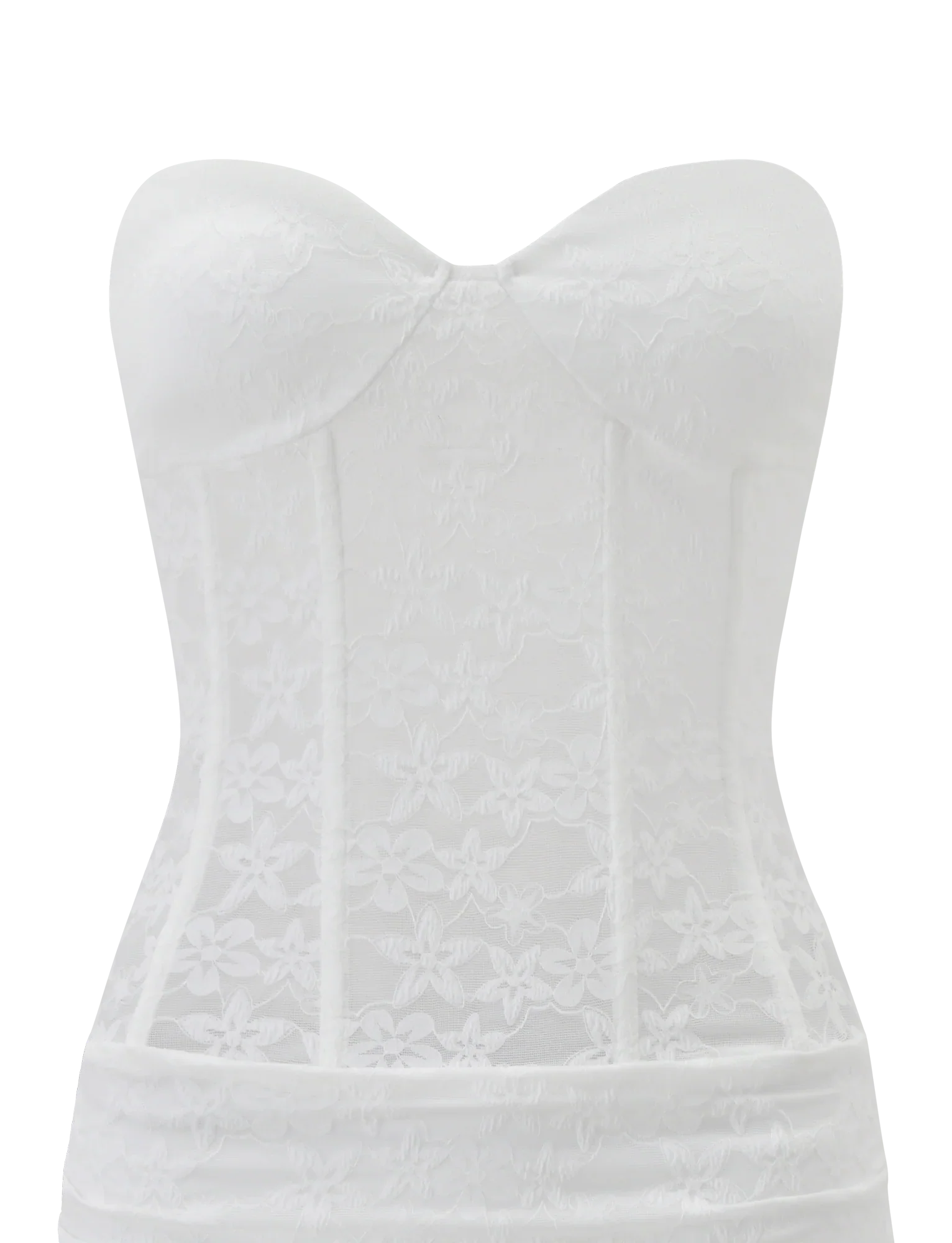 PETRA MINI DRESS - WHITE LACE