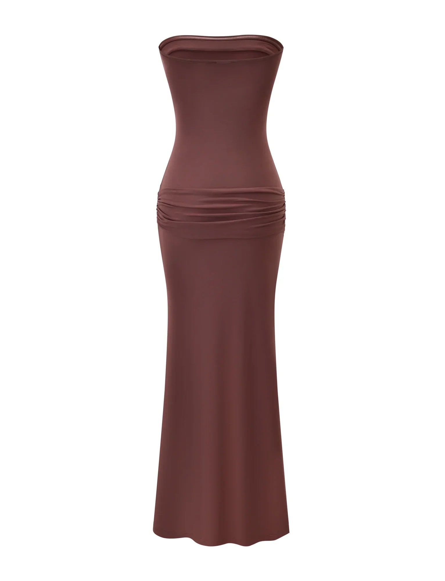 EOS SEQUIN TUBE MAXI DRESS - CINNAMON CHOCOLATE