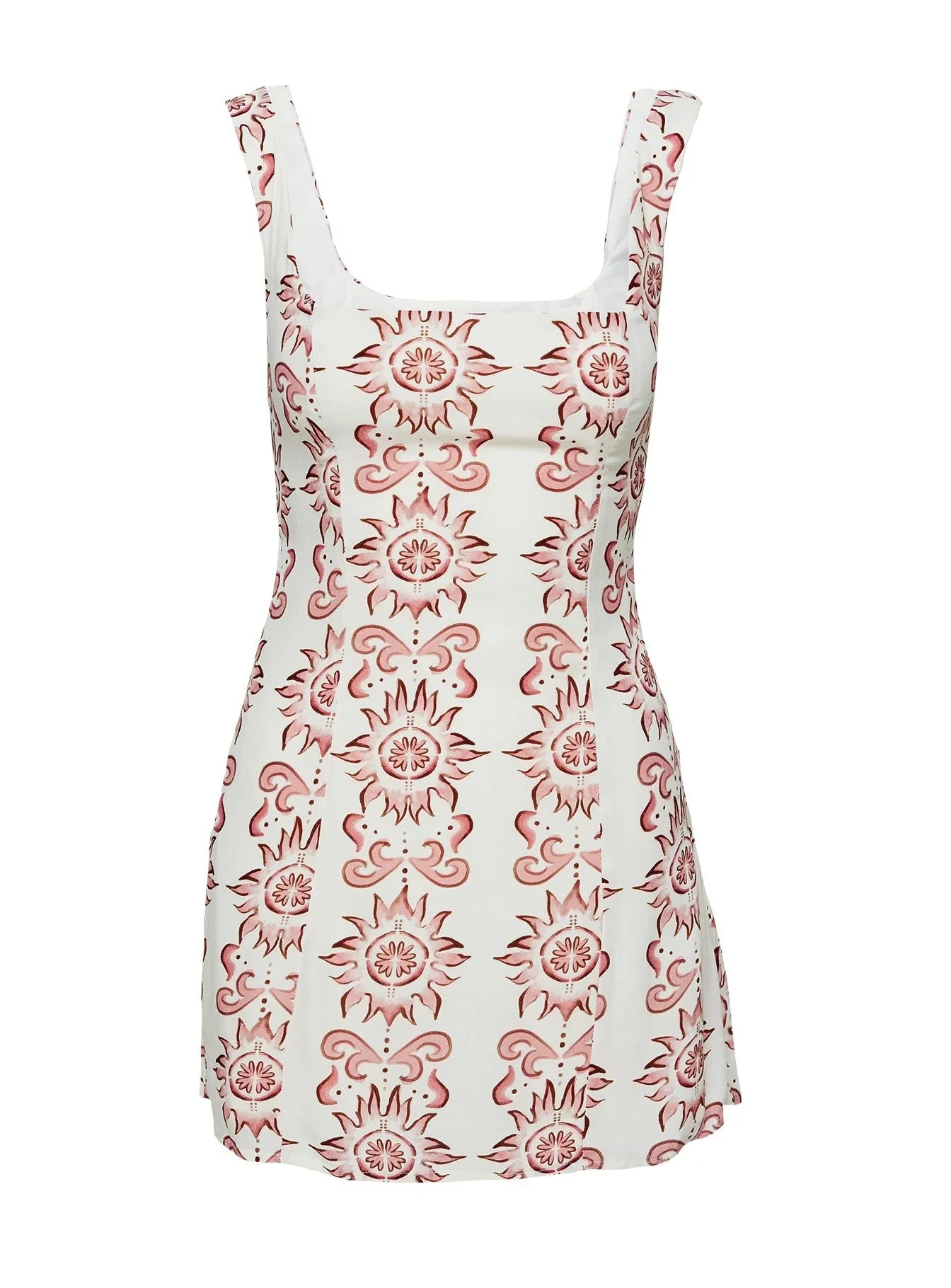 Maris Mini Dress Cream / Pink Petite