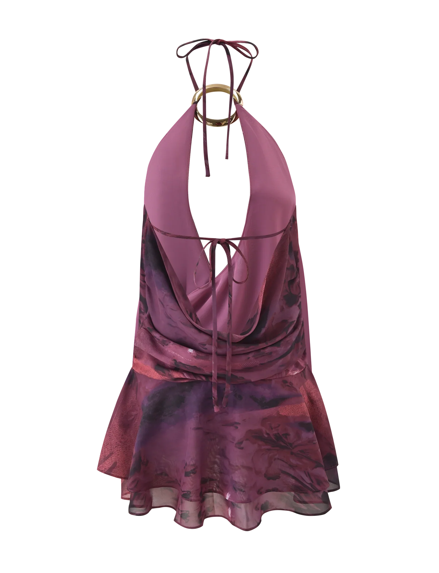 INDIGO MINI DRESS 2.0 - BURGUNDY ROMANTICA