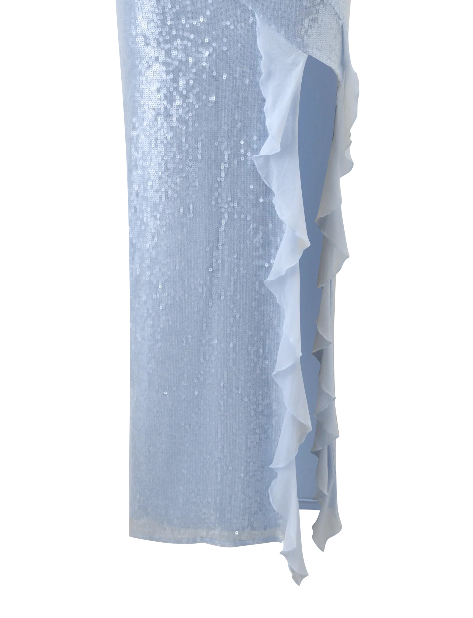 THEO SEQUIN MAXI DRESS - SOFT BLUE