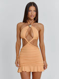 LIVAI MINI DRESS PEACH