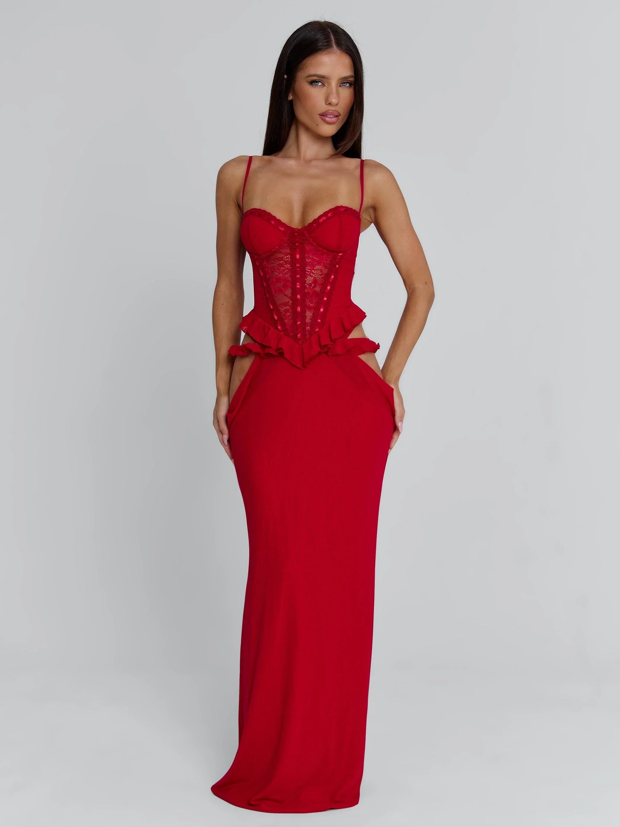 BECK MAXI DRESS RED