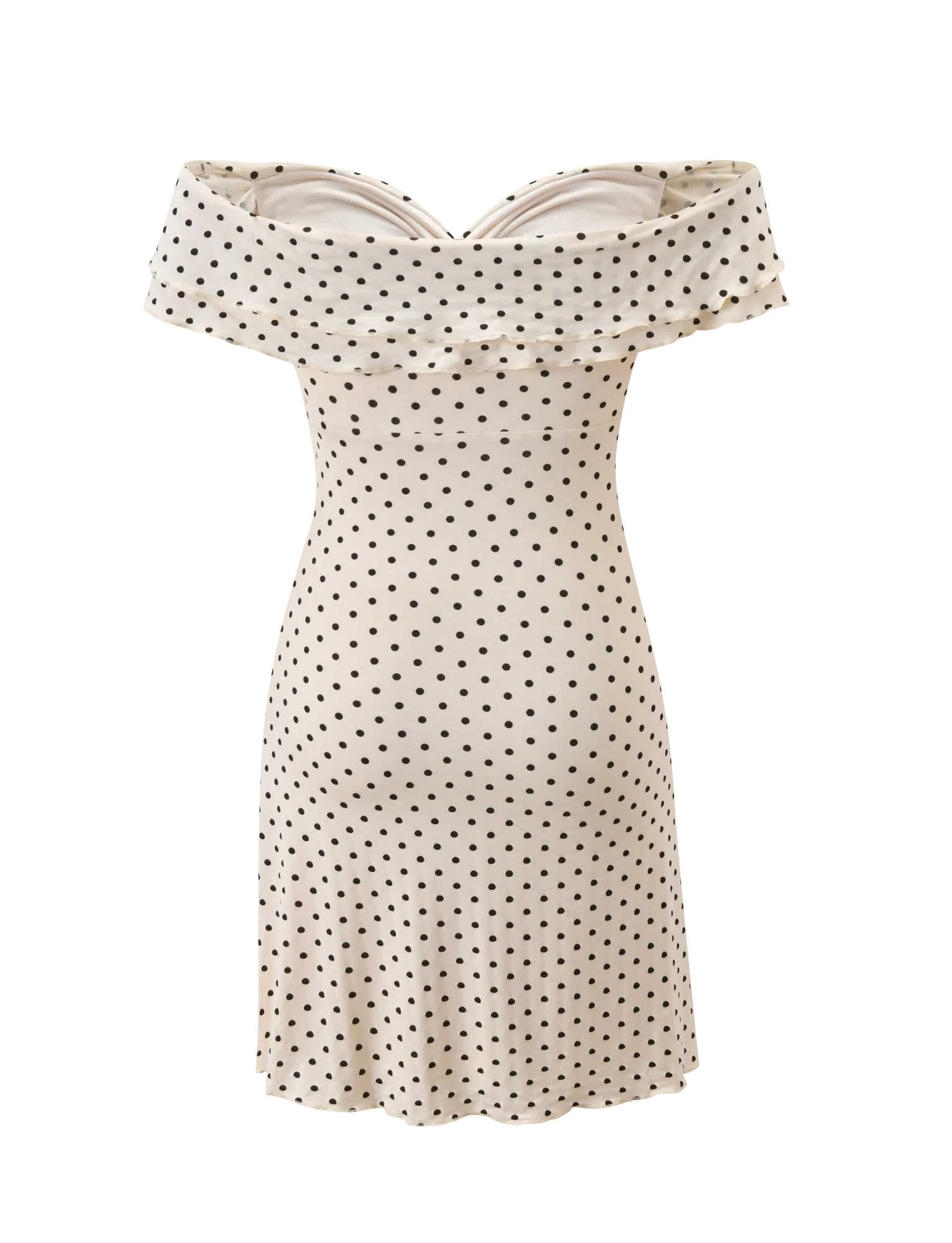 DENALI MINI DRESS - CREAM DOT