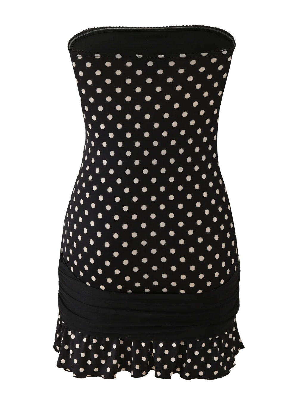 TOVE MINI DRESS - BLACK POLKA DOT
