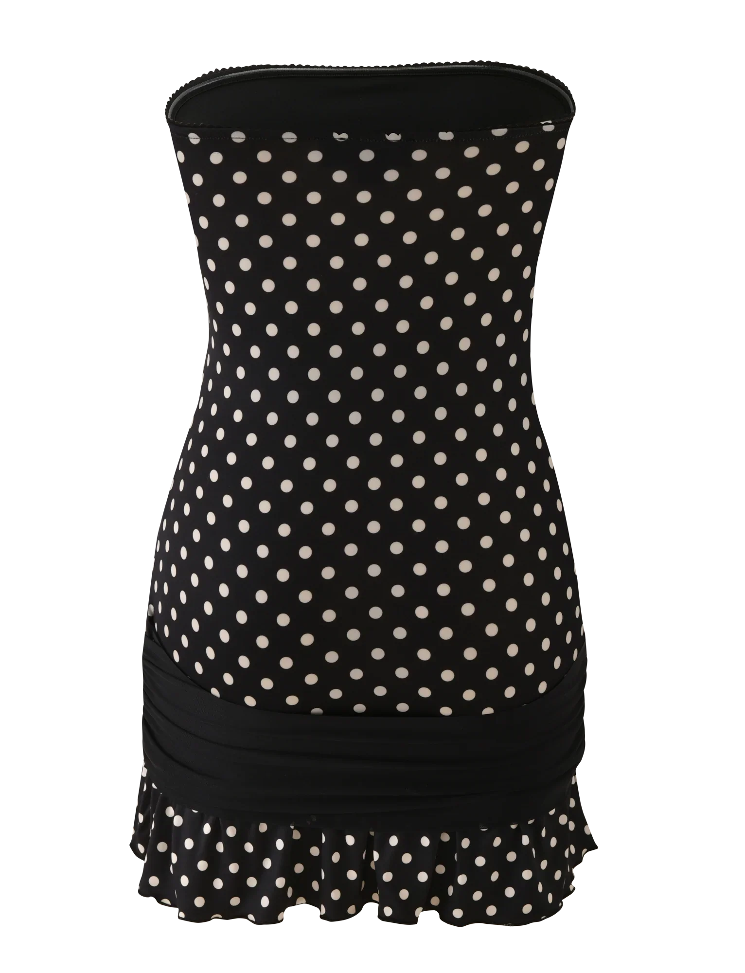 TOVE MINI DRESS - BLACK POLKA DOT