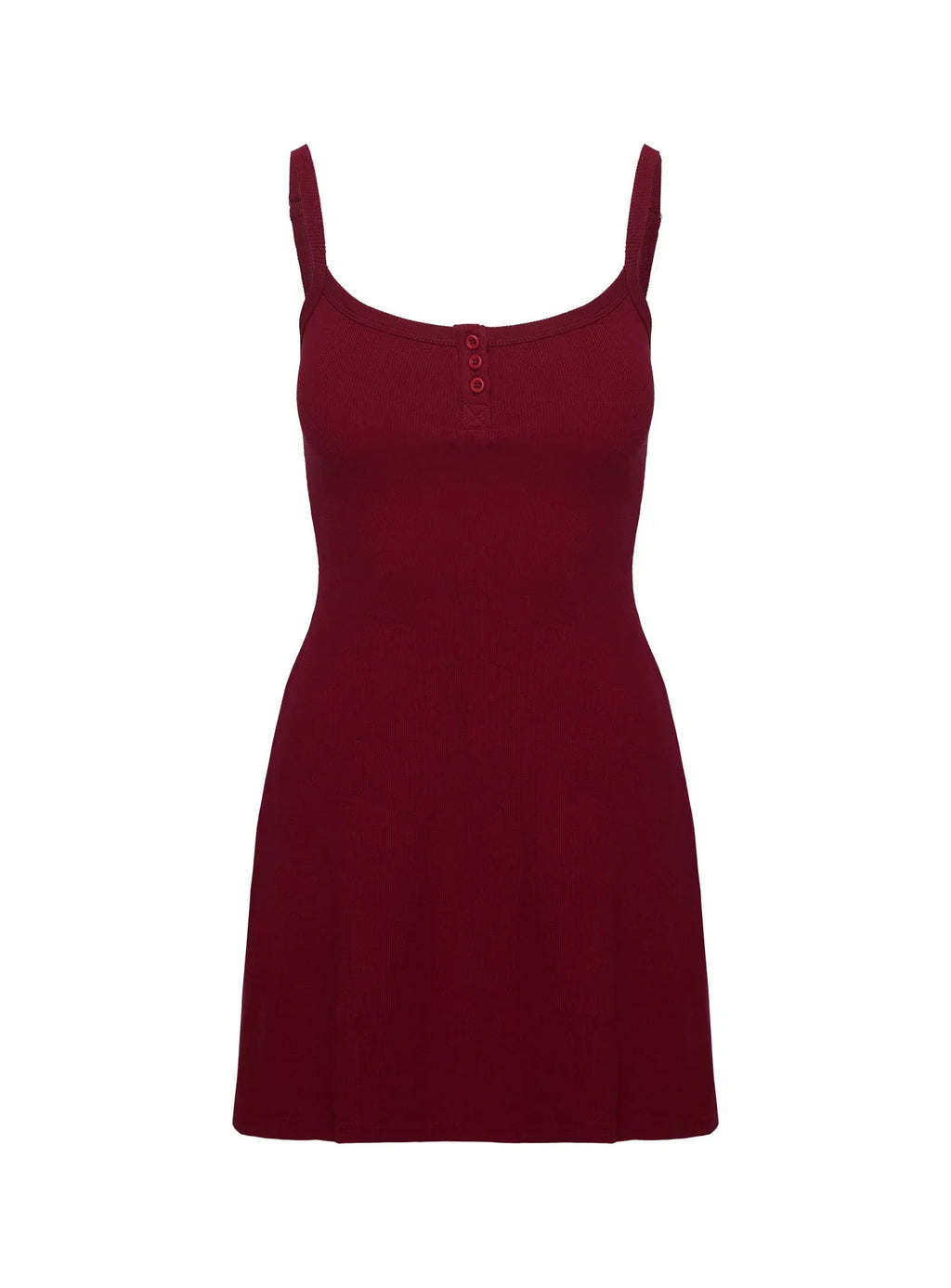 Baseline Rib Mini Dress Red