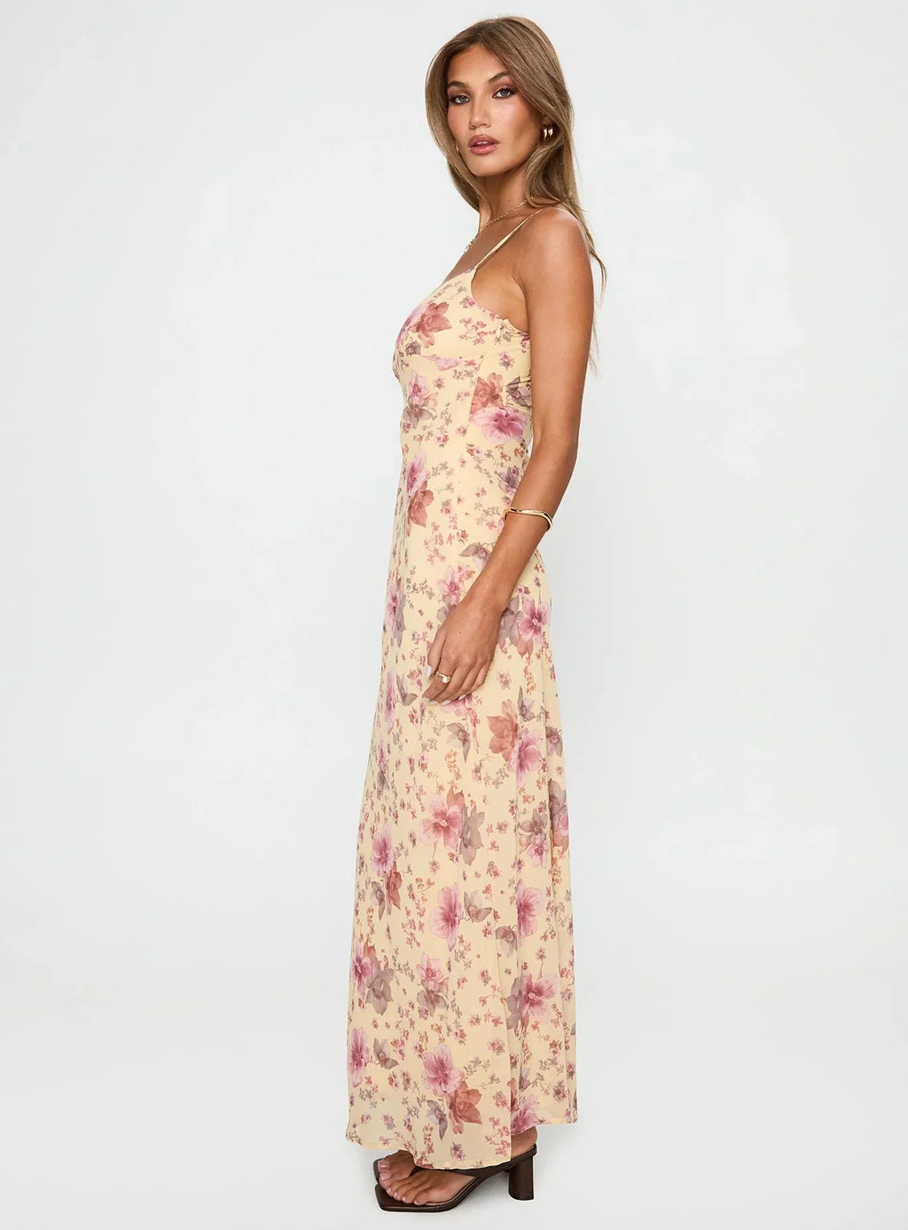 Sugar Plum Maxi Dress Cream / Floral