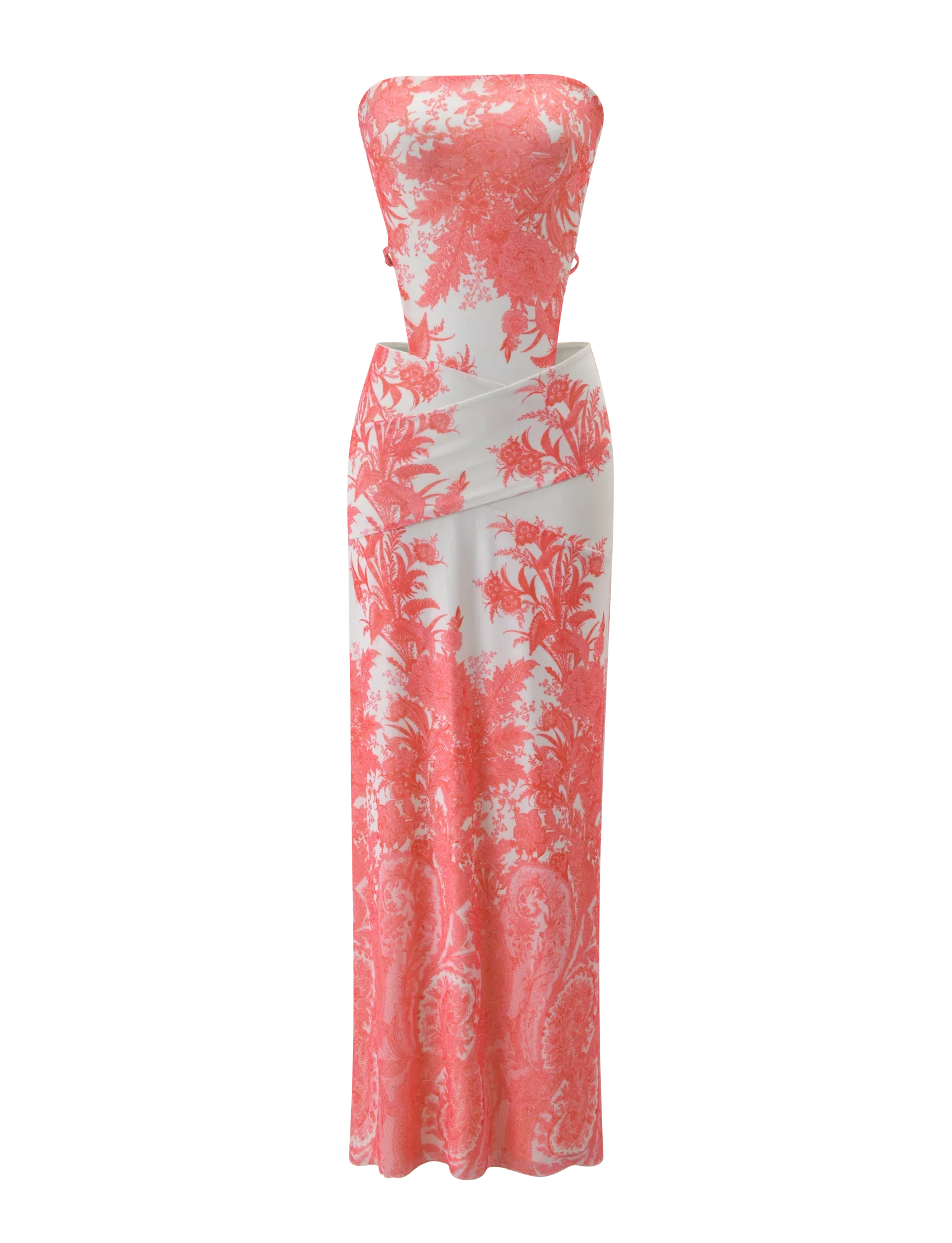 POPPI MAXI DRESS - CORAL TAPESTRY