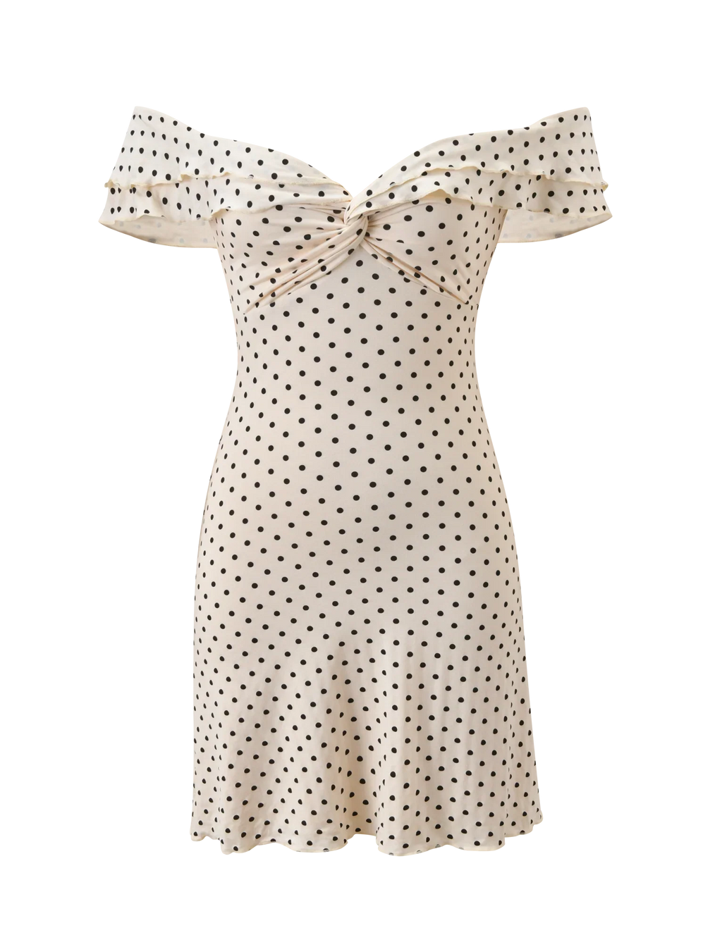 DENALI MINI DRESS - CREAM DOT