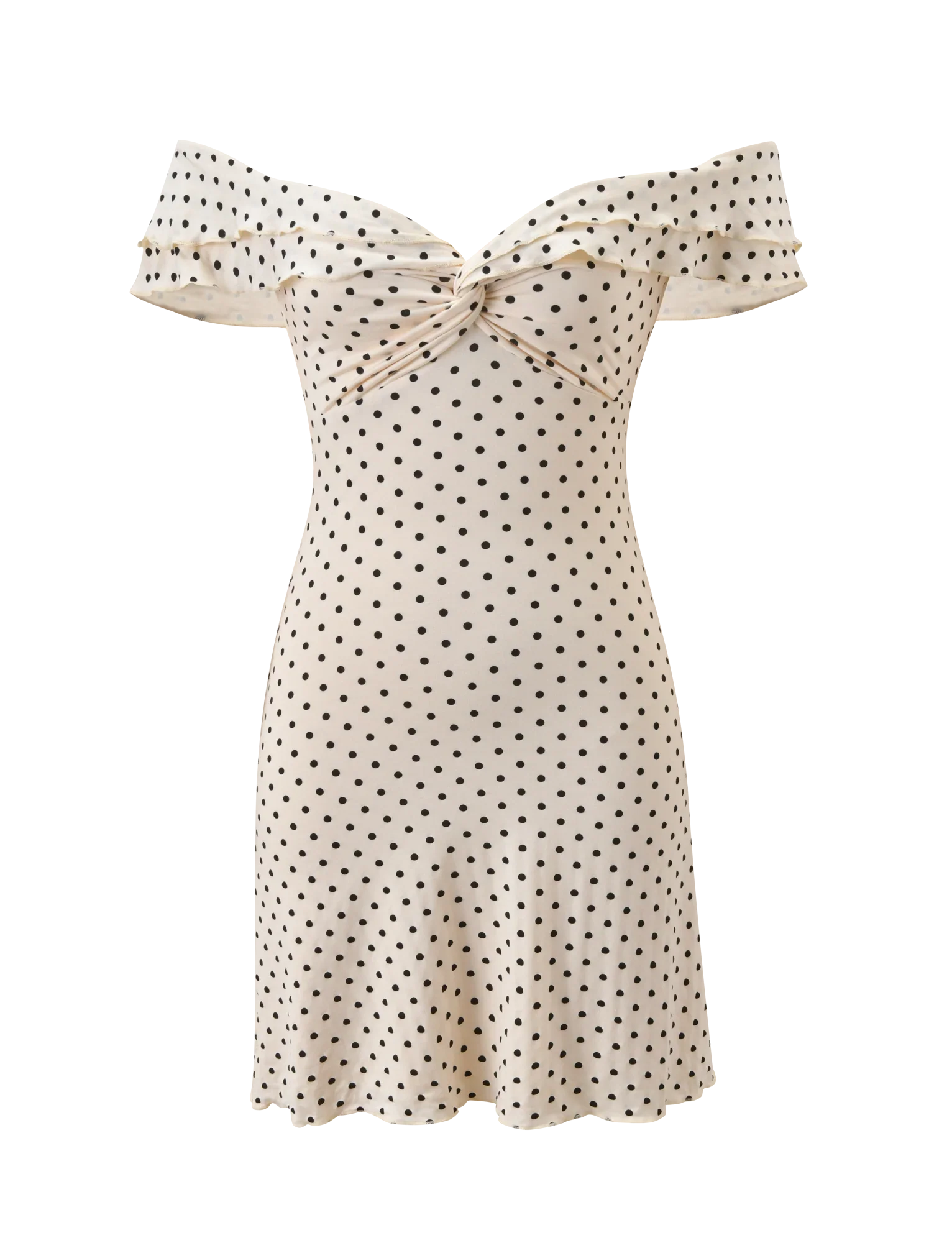 DENALI MINI DRESS - CREAM DOT