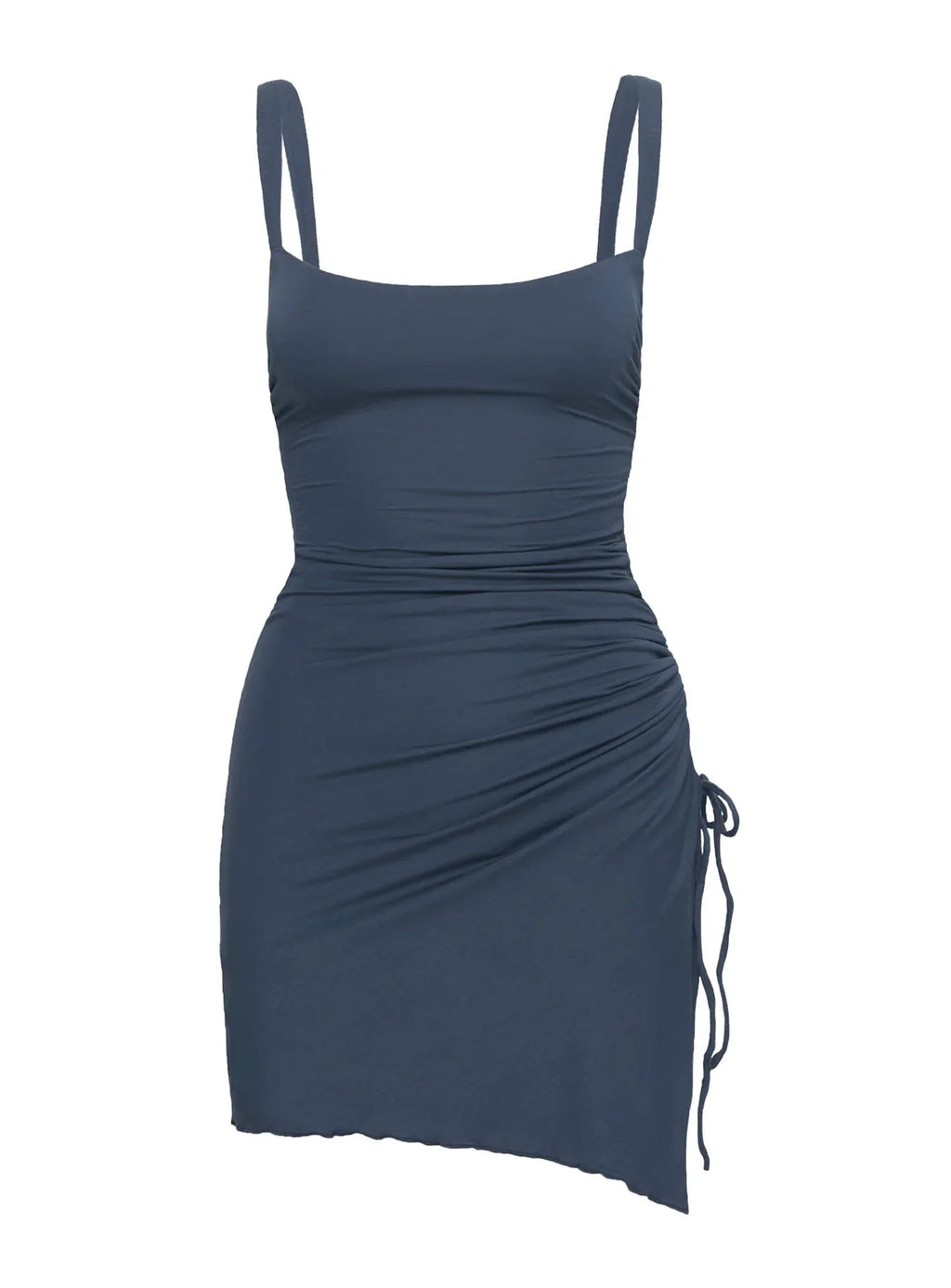 Melda Square Neck Mini Dress Navy