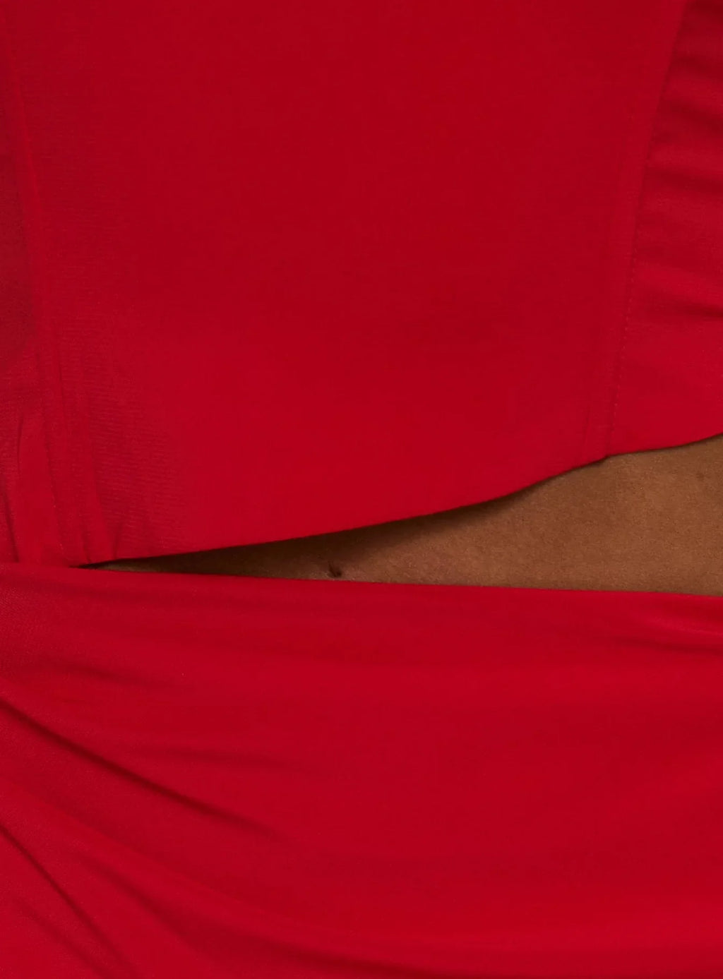 Jasira Strapless Drape Mini Dress Bold Red