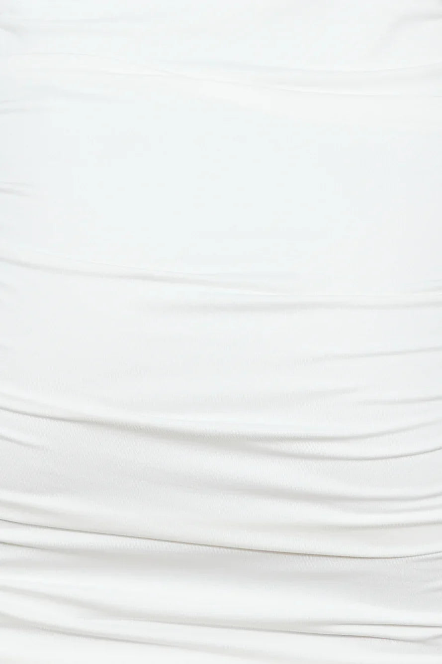 Party Fit Mini Dress White