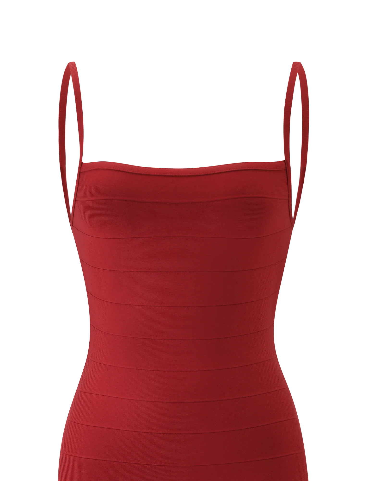 MIDORI MIDI BANDAGE DRESS - CHERRY