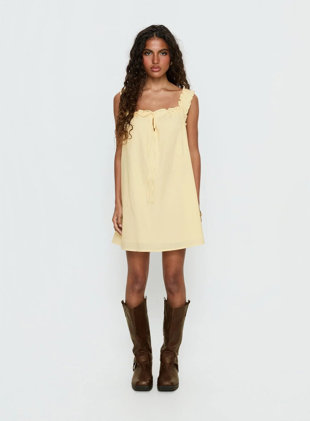 Swing Mini Dress Lemon