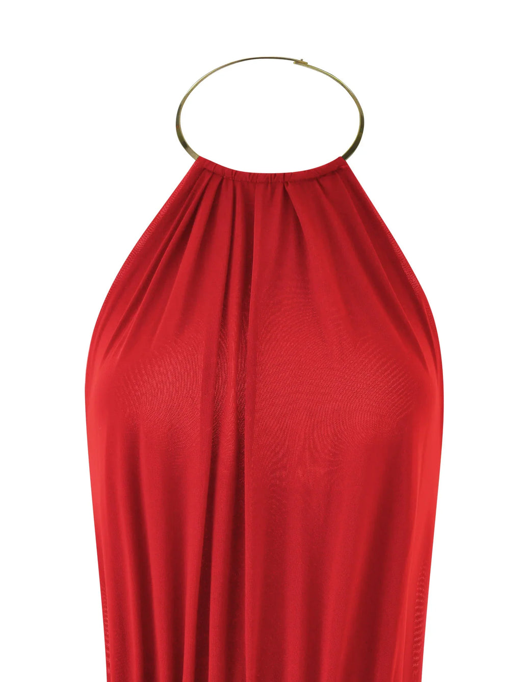 EVANNA MINI DRESS - DEEP RED