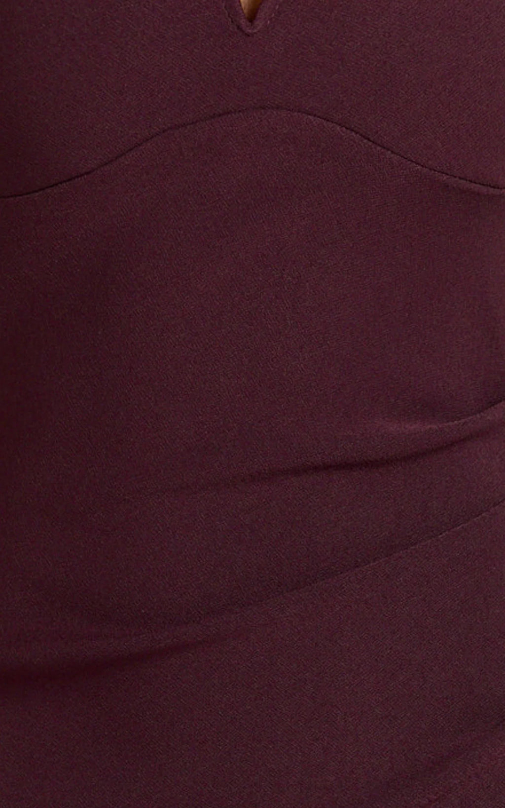 Thelma Maxi Dress - Square Neck Bodycon Dress in Wine