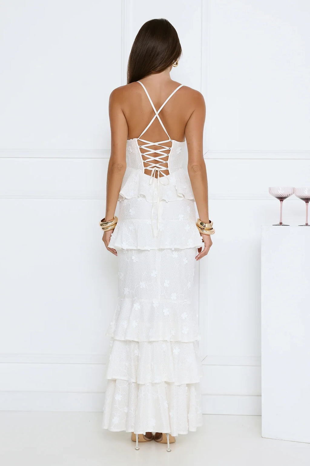 Secret Grove Maxi Dress White