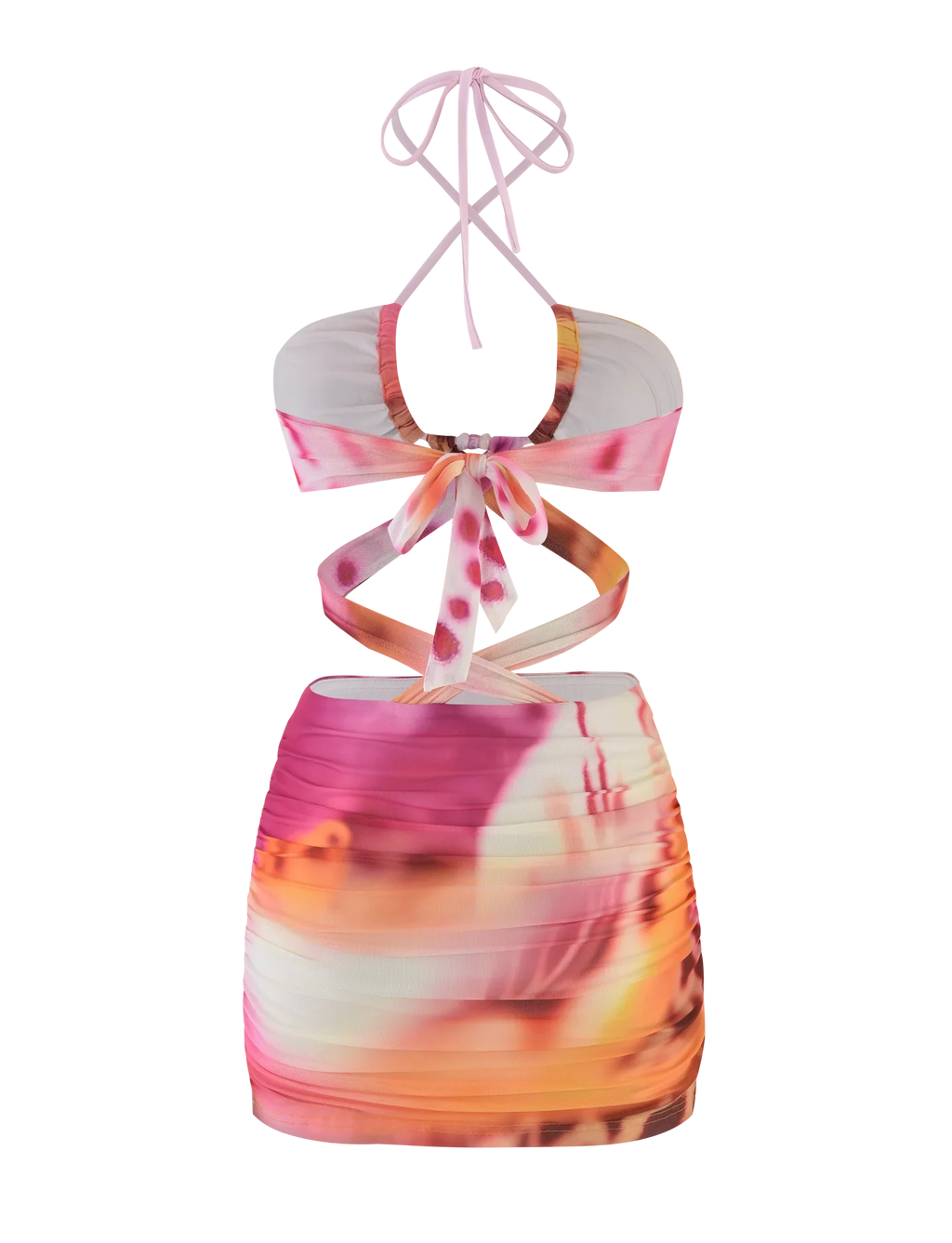 ZARIAH MINI DRESS - MACRO ORCHID